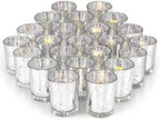 Volens Silver Party Decorations 72pcs, Mercury Glass Votive Candle Holders by VolensLightUpYourLife