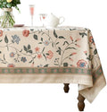 ISAENNE Designer French Square Elegant Large Tablecloth,67"x67" by Isaennehomedecoration