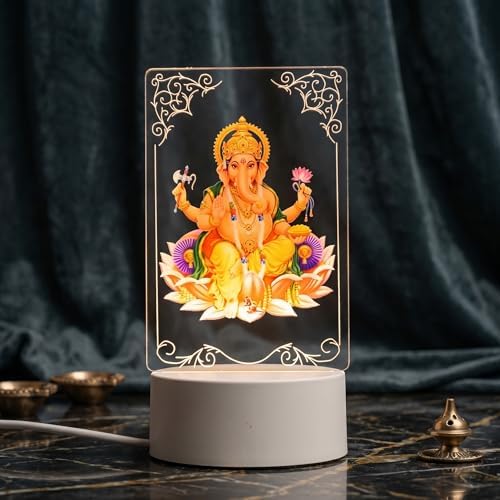 Generic Ganesh Lamp for Home Decor Indian Festival Diwali Hindu Religion 20x15x5 cm 0.310 kg by Unknown