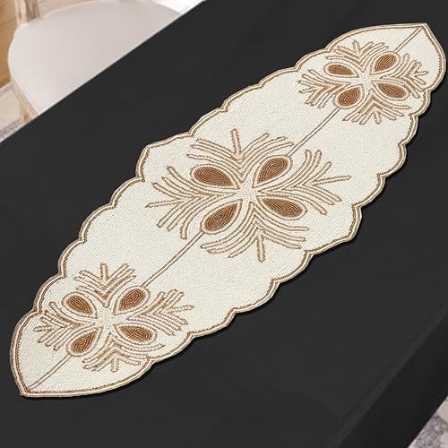 CLEENTABLE Beaded Table Runner, 13x36 in, Multicolor - Image 5