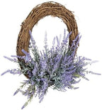 Lavender Botanical Leaves Decorative Spring Wreath by GallerieII