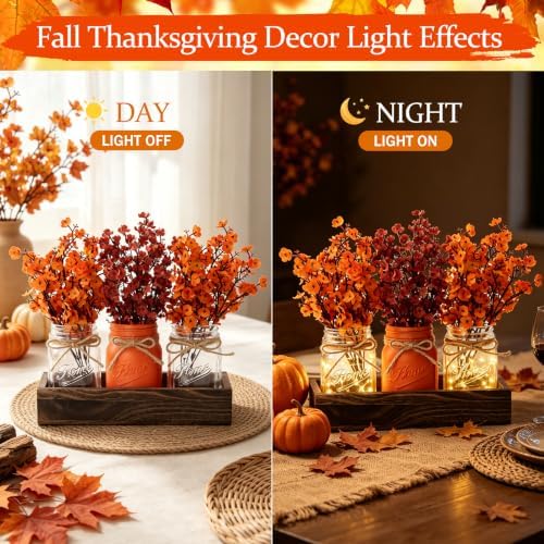Fall Thanksgiving Table Centerpiece, Farmhouse Table Kitchen Decor for Home - Image 3