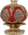 Pomegranate Muslim Home Table Decor Showpiece Eid Gift Islamic Ayatul Kursi (Gold) by Gunes