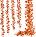 GTIDEA 36FT Fall Flower Garlands Morning Glory Vines for Autumn Mantel 6Pcs by GTIDEA
