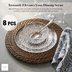 ChargeIt by Jay Rattan Charger Plates Hand Woven Round Brown, 13" - 8 Set - Image 2