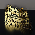 iwa concept Bismillah, Alhamdulillah, Mashallah | Home Decor or Islamic Decor for Table or Shelves | Home Decorations for Ramadan Gifts | Eid Decorations | Islamic Ramadan Gift | - Image 3