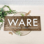 Custom Wood Sign for Newlyweds – Just Married Sign, Wedding Registry Gifts, Personalized Family Name Plaque, Wood Name Signs, Family Name Signs, Hickory Hollow Designs (Simple & Lines) - Image 5