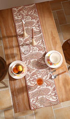 ISAENNE Designer French Linen Long Table Runner,102"x12"-Chauffrey A - Image 7