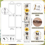 Welcome Porch Sign, Wooden, 47.2", Outdoor Front Door, Spring Summer - Image 4