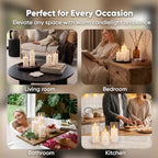 Raycare 18 Pcs Flameless Battery Operated Pillar Candles with Remote Timer - Image 7
