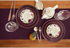 Solino Home 100% Pure Linen Table Runner Burgundy Long, Athena 14 x 120 in - Image 3