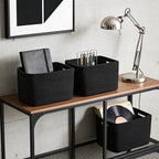 3 Pack Woven Baskets,Storage Baskets for Shelves with Handles - Image 6