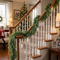 12FT Real Touch Norfolk Pine Garland for Christmas Decorations Indoor by CYSKXYI