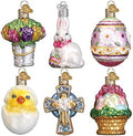 Old World Christmas Ornaments: Mini Ornamen Sets Glass Blown Ornaments for Christmas Tree, Easter Set by OldWorldChristmas