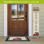 Briarwood Lane Fall Double Sided Reversible Pine Porch Leaner 47x9.5 Fall Winter Truck For Fall Porch Leaner - Image 2