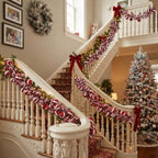 2 Pcs 6 ft Christmas Ball Ornament Garland, Candy - Image 4