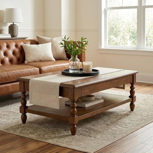 Solino Home 100% Pure Linen Table Runner Natural Woven, Fete 14 x 60 in - Image 4