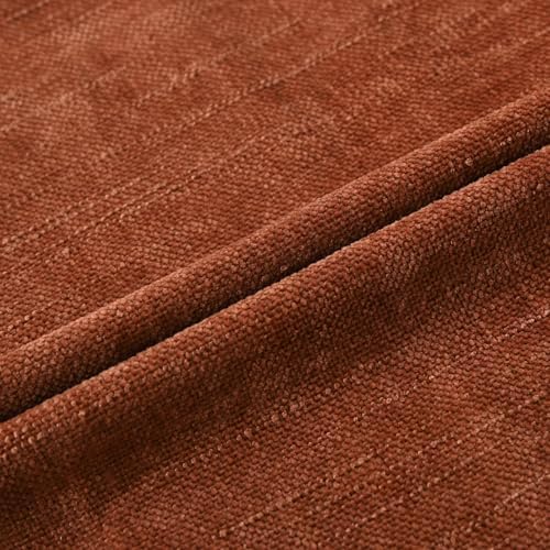 Set of 4 Soft Textured Decorative Throw Pillow Covers 20x20 Inch Cozy Farmhouse Cushion Cover Square Accent Pillow Cases for Bed Couch Sofa Living Room, Rust - Image 5