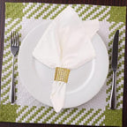 Gold Napkin Rings Set - 300 Rhinestone Crystal Napkin Rings for Wedding, Dinner, Parties & DIY Decoration - Image 4