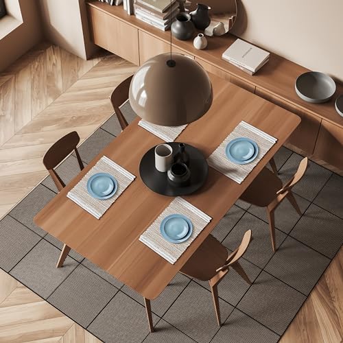 Hausattire Jute Woven Placemats, Natural, 13x19 in, 4-Pack - Image 3