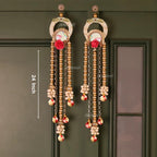 Divyakosh Rosewood Door Decoration Hanging - Welcome Tags, Diwali Decor, Temple Decoration, Side Hangings - 24 Inch, 1 Pair, Pack of 2, Multicolour - Image 5