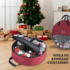 Christmas Wreath Storage Bag 36in Christmas Decoration Storage Box - Image 6