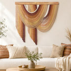 MEIVINES Large Macrame Wall Hanging Boho Tapestry Macrame Wall Art Decor - Image 5