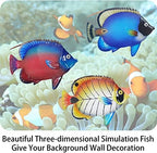 John's Studio Metal Fish Sea Wall Decor Outdoor Garden Hanging Art Sculptures Home Ocean Theme Decorations for Kitchen Bathroom and Pool - 3 PCS - Image 4