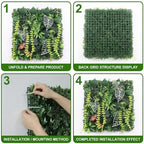8 Pack 20"x20"Grass Wall Panels-Artificial Boxwood Panels for Greenery Wall Backdrop,UV-Protected Greenery Wall Backdrop Faux Greenery for Indoor Outdoor Decor,Garden Fence,Wedding,Privacy Screen - Image 4