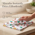 Urban Villa Cloth Napkins Cotton 20x20 (Set of 12) Xmas Print - Image 3