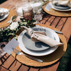 BAVIFY 13.8" Round Woven Placemats Set of 10, Table Mats for Dining Table - Image 5