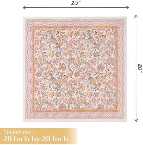 Maison d' Hermine Cloth Napkins Set of 4 Reusable 100% Cotton (20" x 20") - Image 4