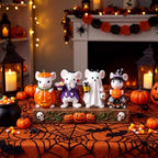 Thyle 4 Pcs Halloween Mouse Figurines Decorations Cute Spooky Table Decor - Image 4