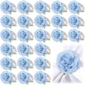 Yunsailing 24 Pcs Flower Napkin Rings Peony Floral Handmade Napkin Holder Rings Handicraft Holder for Table Decorations Wedding Holiday Banquet Luncheons Birthday Party Picnics Supplies(Blue) by Yunsailing