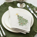 Newwiee Christmas Linen Napkin Set of 4 100% Linen Cloth 20 Inch by Newwiee