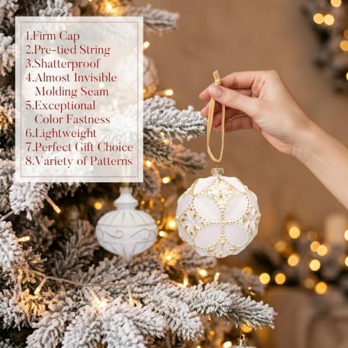Valery Madelyn 14ct Vintage Christmas Tree Decorations Ball Ornaments Set - Image 5