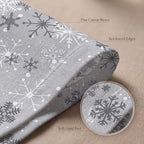 Urban Villa Cloth Napkins Cotton 20x20 (Set of 12) Grey Snow Flake - Image 5