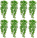 Fake Hanging Plants Vines(8pcs)for Room Decor, Artificial Ivy Greenery Garlands for Home Bedroom Living Aesthetic Kitchen Office Wall Patio Bookshelf,Indoor,Outdoor Farmhouse Decorations(No Basket) by Unknown