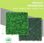AOKIIE 20"x20" Artificial Grass Wall 12Pcs UV-Anti Boxwood for Outdoor - Image 3