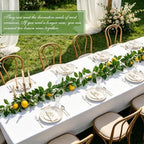 4Pcs Artificial Lemon Garland with Fruits, 24FT Fake Yellow Lemon Vines - Image 2