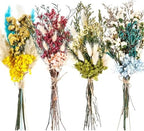 Layhit 4 Pack Large Size Boho Dried Flowers 15-17 Inch, Hydrangea by ShungLan
