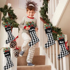 Tatuo 12 Pack Christmas Burlap Stockings Hanging,Classic Color - Image 7