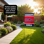 Ole Miss Garden Flag with Stand Holder - Image 4