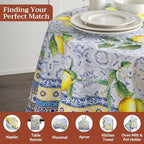 Maison d' Hermine Table Cloth Round Table Reusable 100% Cotton 69" Diameter - Image 4