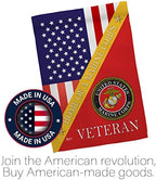 Home of Marine Corps Garden House Flag - Kit Armed Forces USMC Semper Fi United State American Military Veteran Retire Official - Decoration Banner Small Yard Gift Double-Sided Made in USA 28 X 40 - Image 5