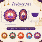 DoubleFill 20 Pack Indian Decorations for Pooja Lotus Candle Holders - Image 2