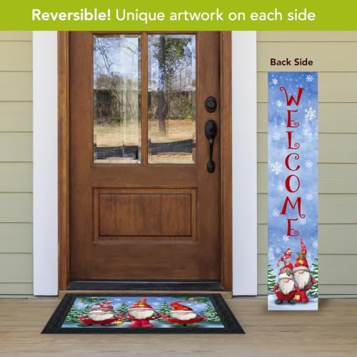 Briarwood Lane Fall Double Sided Reversible Pine Porch Leaner 47x9.5 Fall Winter Gnomes For Fall Porch Leaner - Image 3