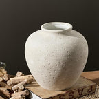 Vanselia Ceramic Flower Vase Home Decor - Large Tall Farmhouse Table Vases Rustic Vintage Living Room Kitchen Bedroom Decorations for House Book Shelf Office Coffee Desk Dining Fireplace (10" Rustic) - Image 2