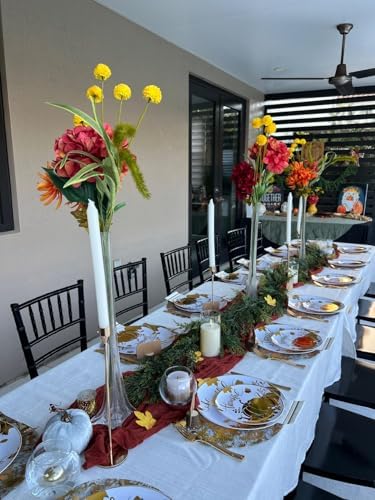 Disposable Gold Placemats Set of 100 Metallic Thin Mesh Round 13 Inch Table Mates Gold Charger Doilies for Dining Table Wedding Birthday Party Home Decoration - Image 6