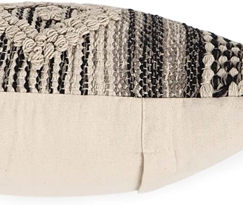 · REDEARTH · Textured Handwoven Throw Pillow Cases - Diamond Virgule Black - Image 5